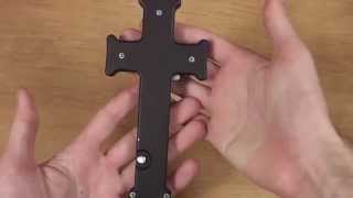 Switchblade Crusader Cross Knife by Dalton  1080P Macro Time