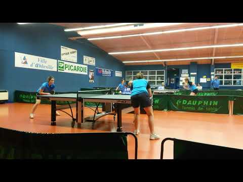 TENNIS DE TABLE (Pré-Nat. Fém, barrage accession N3) Longueau 3 - 8 Ent. A.T.T. Le Havre/St-Jouin