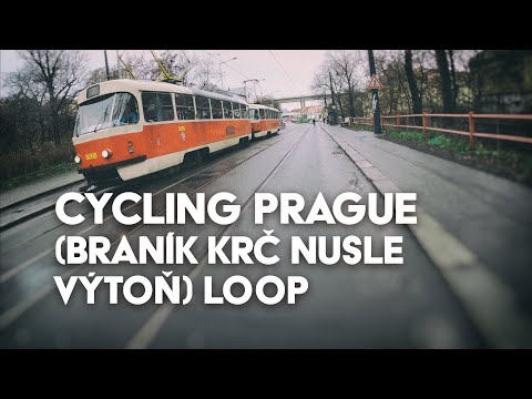 Cycling Prague the Braník to Krč to Nusle to Výtoň loop