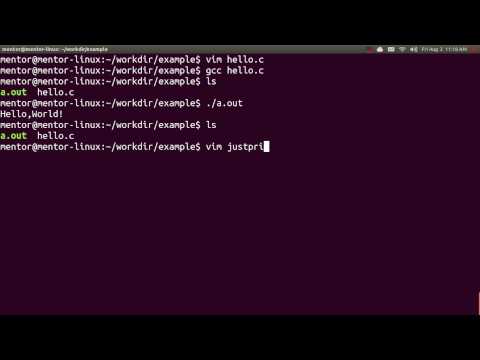 comment ouvrir gcc sur ubuntu