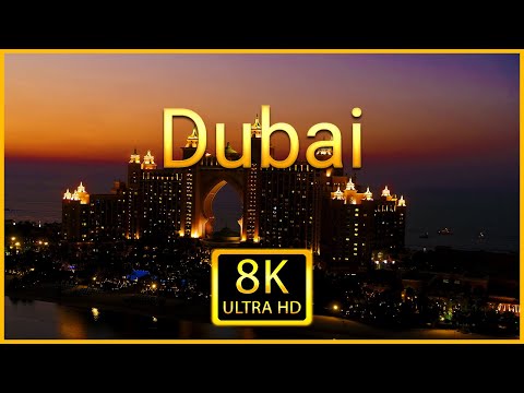Dubai 8K ULTRA HD - Scenic Drone Relaxation Video With Calming Piano Music