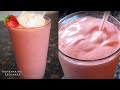 Strawberry Milkshake Recipe How To Make A Strawberry Milkshake Thick Creamy Milkshake