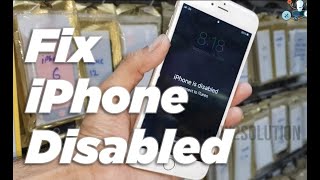 2022 Solved 6s iPhone disabled without data