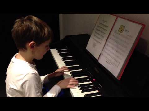 hymne à la joie, Ode to joy, Ethan 5 ans au piano