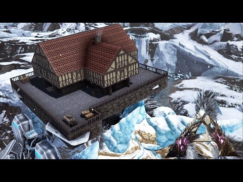 Ark Extinction: Ice Titan Medieval House (Speed Build)