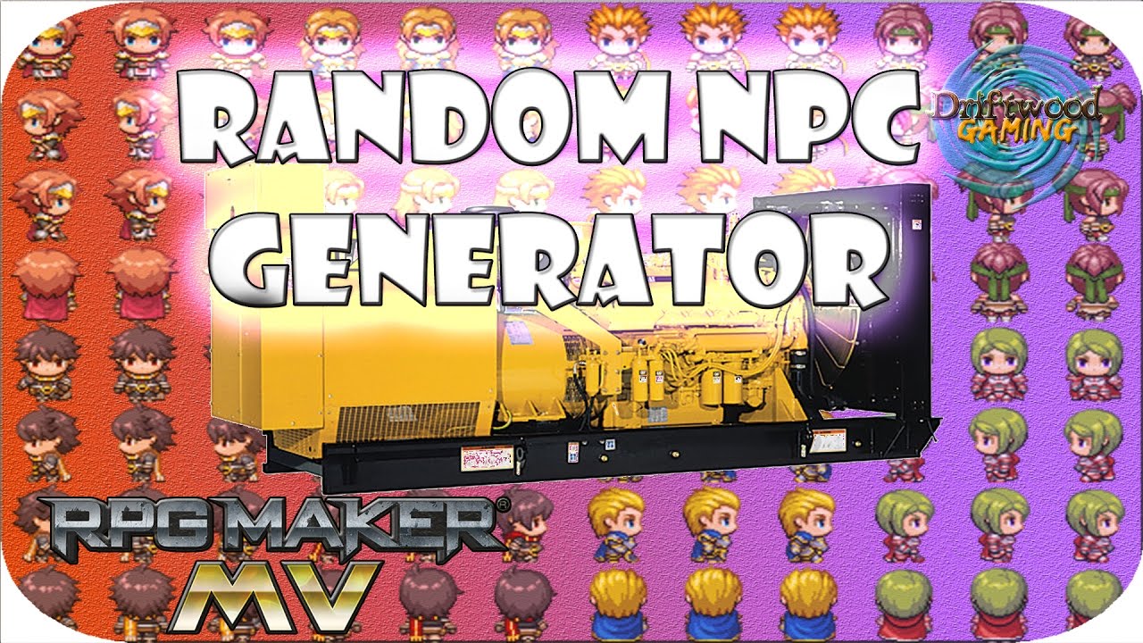 RPG Maker MV Tutorial - Random NPC Generator - This is an easy way to make it -  RPGMMV Tutorials