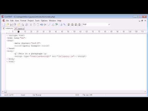 jQuery Tutorial 4 Testing jQuery