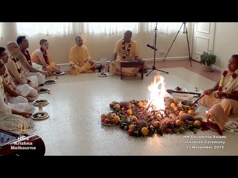 HH Devamrita Swami Initiation Ceremony