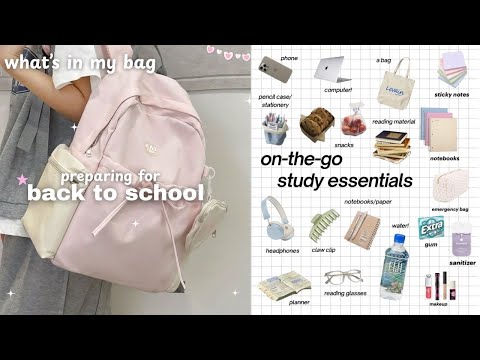 Things to keep in your school bag | everything you need to stay organized