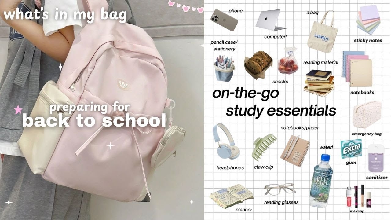 Things to keep in your school bag | everything you need to stay organized