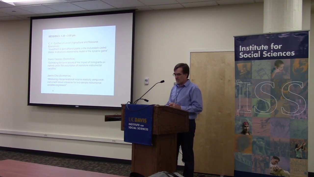 Statistical Methodology in the Social Sciences 2016: Session 1