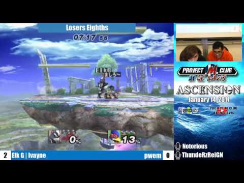 “Ascension 1/14/17” – Ivayne (Wolf) v. pwem (Falco) – Losers Eighths