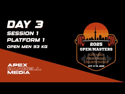 OPA Provs 2025 - Day 3 Session 1 Platform 1 (Open Men 93 KG)