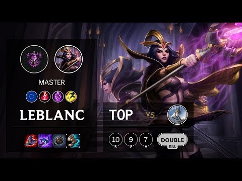 LeBlanc Top vs Galio - EUW Master Patch 10.3