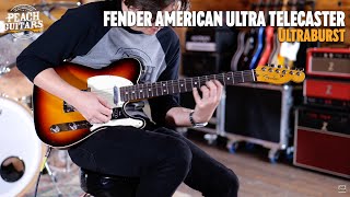 Video thumbnail for No Talking...Just Tones | Fender American Ultra Telecaster | Rosewood - Ultraburst by Peach Guitars