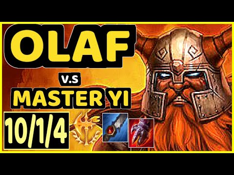 4LAN (OLAF) vs MASTER YI - QUADRAKILL 10/1/4 KDA JUNGLE GAMEPLAY - BR Ranked GRANDMASTER