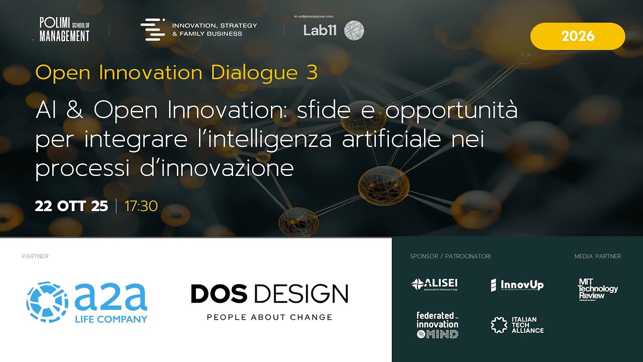 AI & Open Innovation: sfide e opportunità per integrare l'AI nei processi d’innovazione
