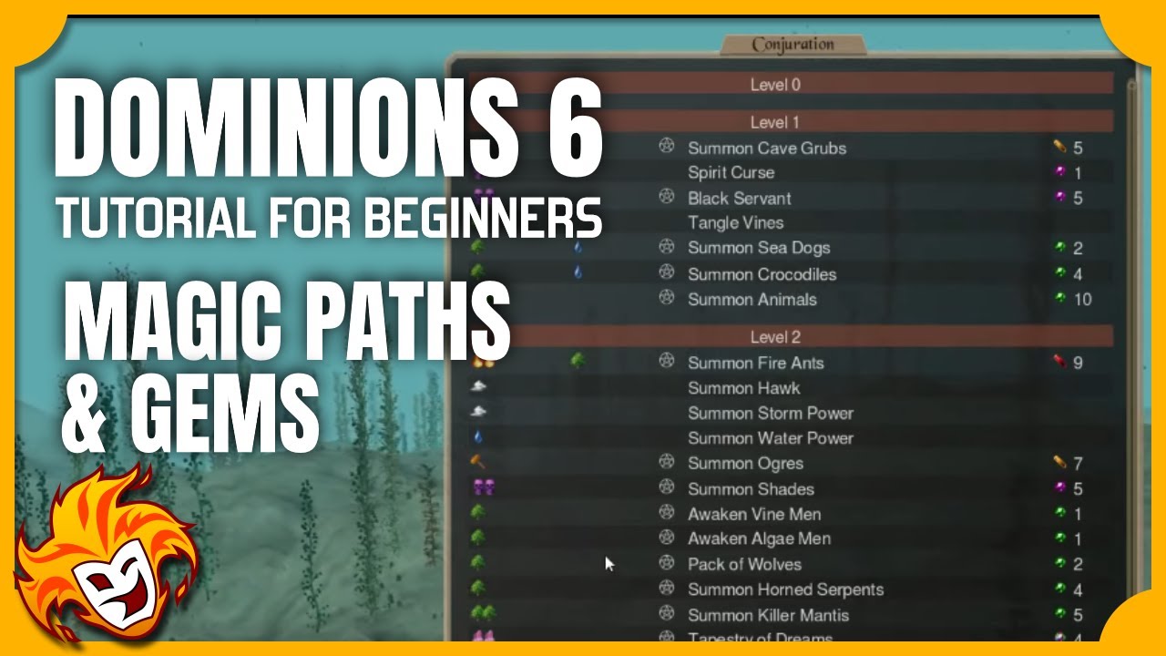 What are Magic Paths and Gems? ~ DOMINIONS 6 TUTORIAL for BEGINNERS