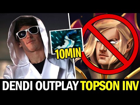 DENDI midlane outplay TOPSON 7.27 Favourite Invoker — Legend Never Dies
