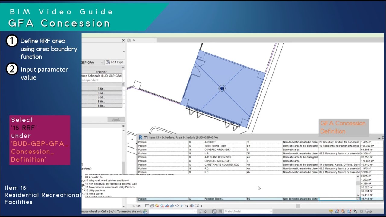 Item 15 – Residential Recreational Facilities