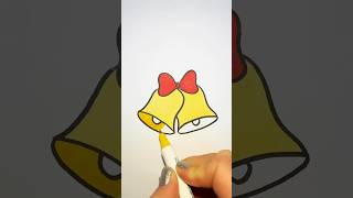 How to draw Christmas bells easy🔔 Step by step drawing for kids