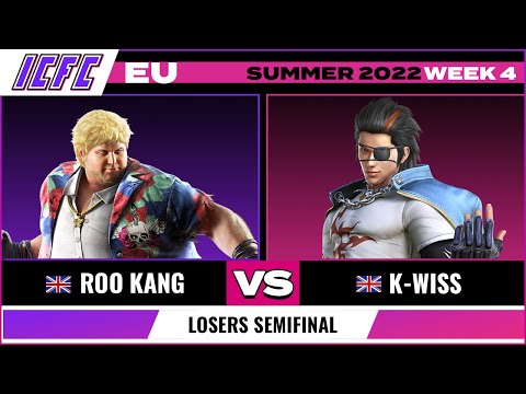 Roo Kang (Bob) vs. K-Wiss (Hwoarang) Losers Semifinal - ICFC EU Tekken 7 Summer 2022 Week 4