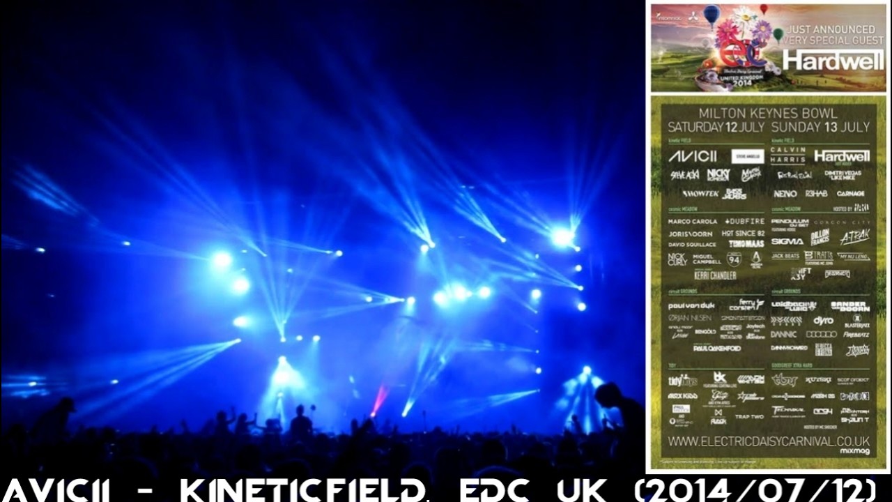 Avicii @ kineticFIELD, EDC UK (2014/07/12)