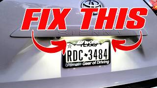How To Replace License Plate Bulbs for 2011-2020 Toyota Sienna