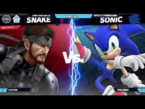 Gwinnett Brawl June 2019 - FS| SaltOne(Snake/Cloud) VS Typo| Sonido(Sonic) - Winners Finals