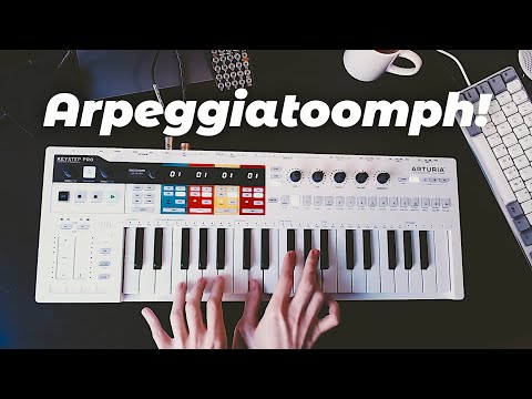 Arturia KeyStep Pro - Piano Arpeggio Jamming (no speaking)