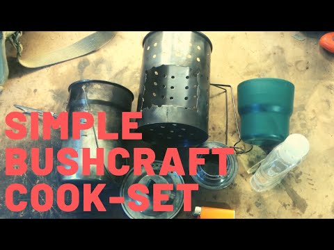 Simple Bushcraft Cook-set: IKEA hack with Stanley Pot Mods.