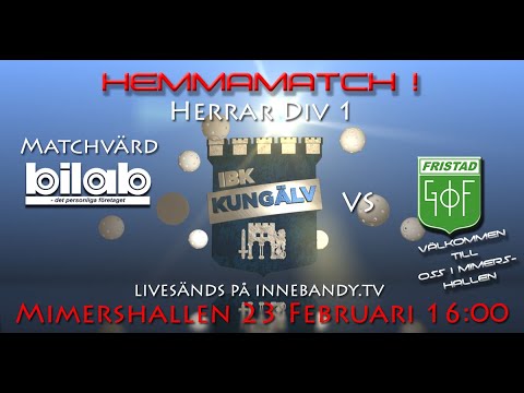 IBK Kungälv vs Fristad GoIF Herrar Div 1