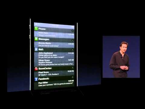 Apple iOS5 - Notifications - 2011 WWDC Keynote