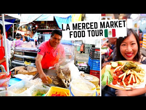 MEXICAN STREET FOOD TOUR in Mexico City's most EXHILARATING MARKET | Massive LA MERCED food tour