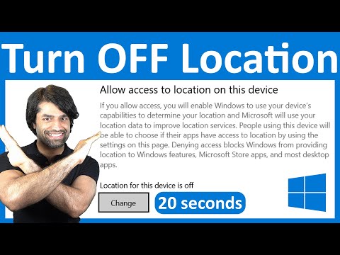 How to Turn OFF Location on Windows 10
