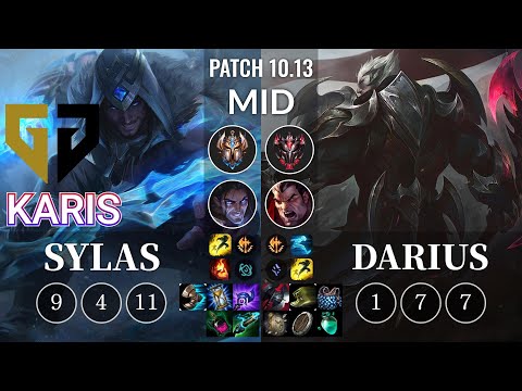 GEN Karis Sylas vs Darius Mid - KR Patch 10.13