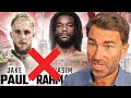 EDDIE HEARN REACTS TO JAKE PAUL VS RAHMAN CANCELATION; SAYS GERVONTA-GARCIA BE A DAZN-SHOWTIME PPV