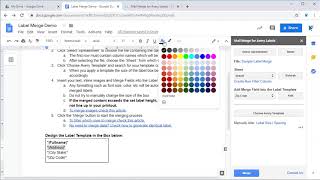 can you print avery labels from google docs