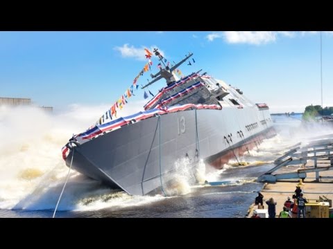 US Navy launches new warship