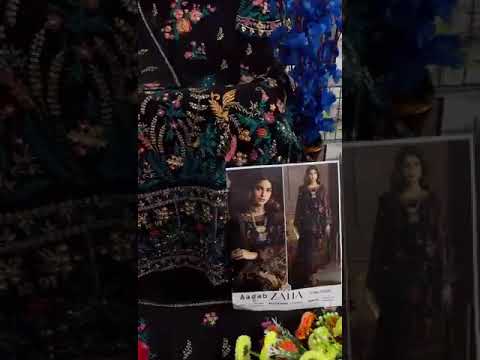 Zaha Aadab Vol 1-10205 Georgette Wholesale Pakistani Suit – product video thumbnail