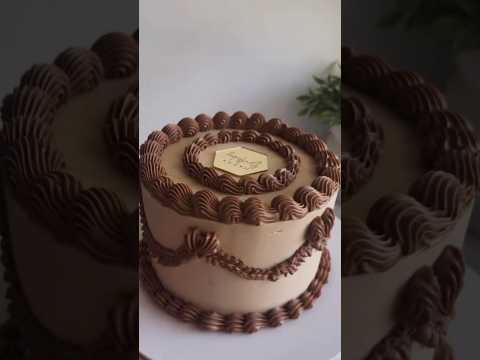 Chocolate vintage cake