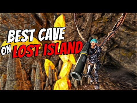 How We CLAIMED The BEST CAVE On LOST ISLAND Day 1 - Ark New DLC