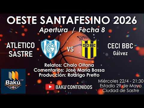 Atlético Sastre vs Ceci BBC de Gálvez - Apertura del Oeste Santafesino / Fecha 8