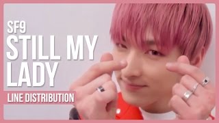 SF9 - Still My Lady Line Distribution (Color Coded)