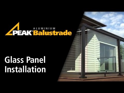 Peak Aluminium Balustrade Glass Panel Installation