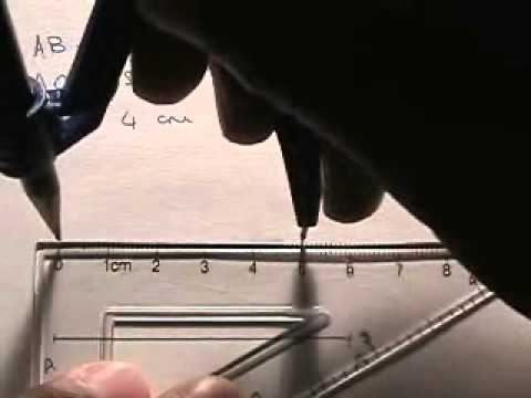 comment construire une hauteur d un triangle avec un compas