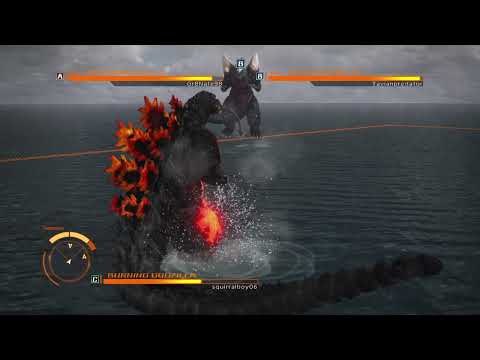 GODZILLA PS4 - Burning Godzilla vs Mechagodzilla vs Spacegodzilla
