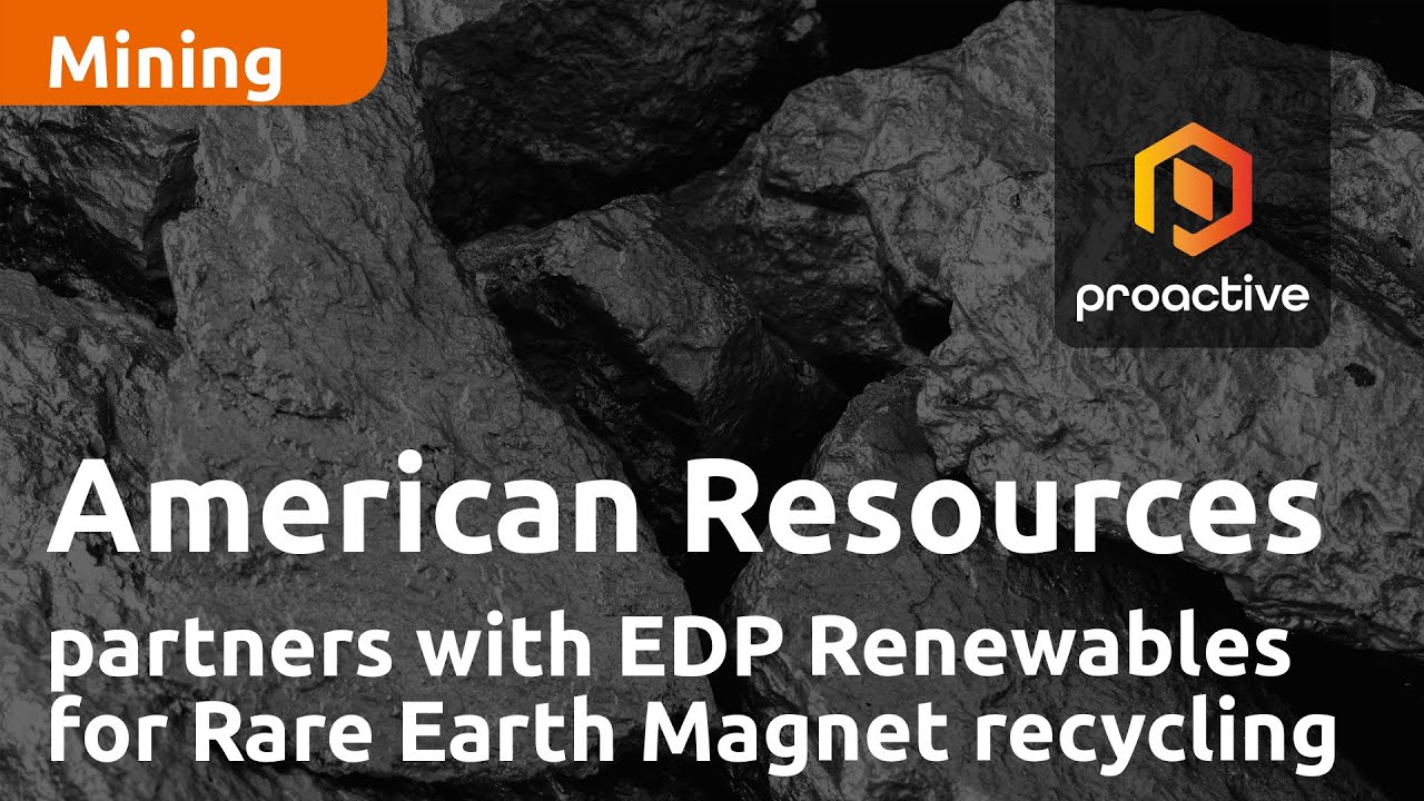 American Resources Corp subsidiary partners with EDP Renewables for Rare Earth Magnet recycling