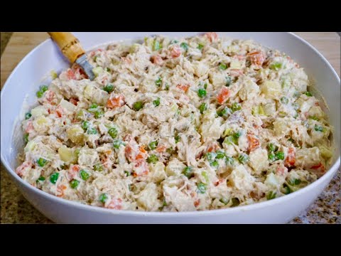 Ensalada de pollo súper sabrosa para tostadas o como gusten. #ensaladadepollo #recetas