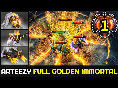 ARTEEZY Full Golden Immortal Lifestealer vs Full Slotted Anti Mage Hard Game 7.26 Dota 2